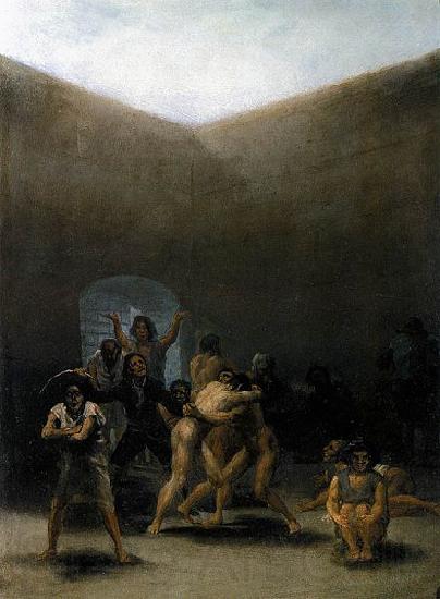 Francisco de Goya The Yard of a Madhouse